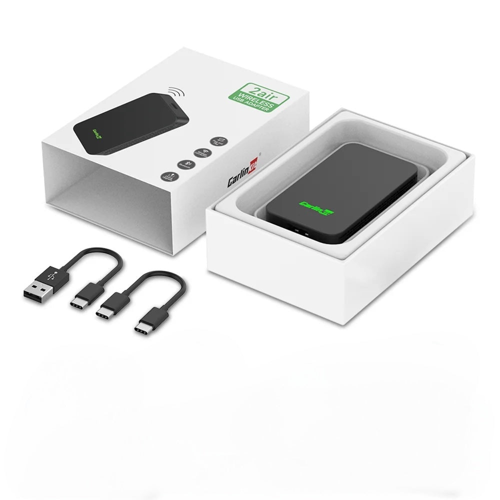 WIRELESS CARPLAY & ANDROID AUTO ADAPTER– PLUG & PLAY iPHONE& ANDROID)