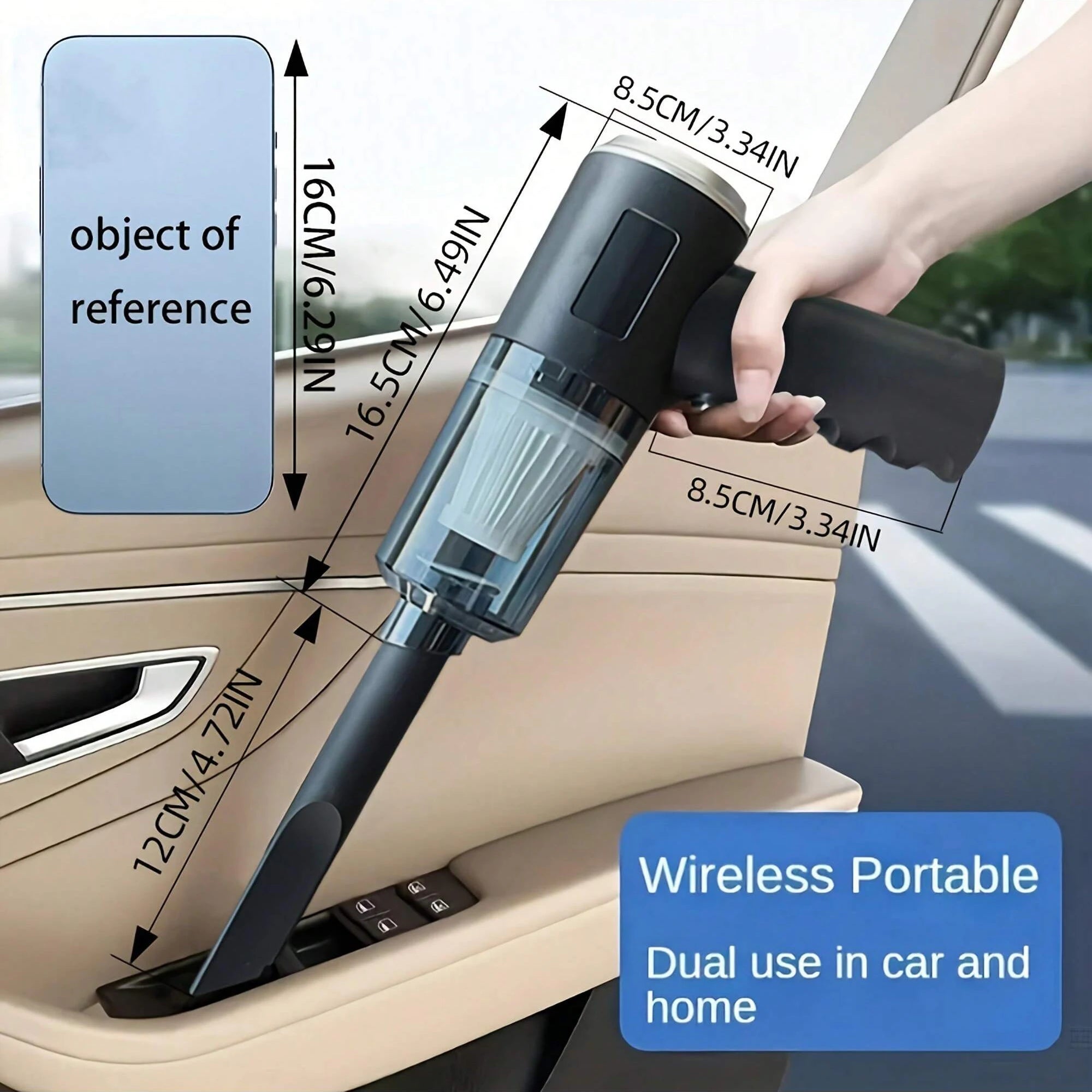 CLEANRIDE™ 3-IN-1 PORTABLE CAR VACUUM